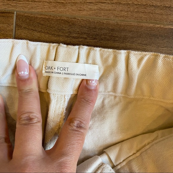 Oak + Fort Cream Pants - S - Picture 3 of 5